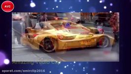 جنجال شاهزاده سعودی فراری روکش طلا در نیس فرانسه Golden cars