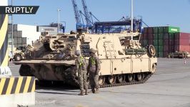 RAW Vast amount of US military hardware arrives in Poland for NATO op