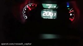 تست سرعت رنو كپچر در ایران207kmh
