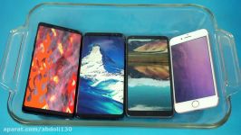 Samsung Galaxy Note 8 Coca Cola Test vs iPhone 7 S8 Plus