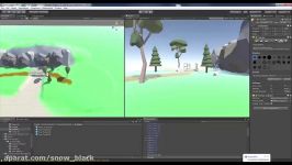 Stylized Low Poly Game Level Design Time lapse