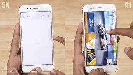 نبرد دوقلوها مقایسه سرعت Xiaomi Mi 5X Xiaomi Mi A1