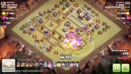 CLASH OF CLANS  Awesome BOLALOON Three Star Town Hall 11 Clan War Recap