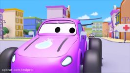 Mat the police Car is coughing  Amber the Ambulance in Car City l Cartoons for Children