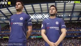 مقایسه گیمپلی Pes18 Fifa18  بست فور گیم