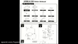 SOLAR AIRBOAT Łódź powietrzna solarna ROBOT KITS 6in1