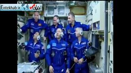 فیلم مراسم خوشامد گویی در ایستگاه بین المللی فضایی