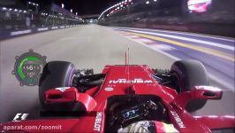 Sebastian Vettels Pole Lap  2017 Singapore Grand Prix