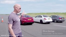 BMW M3 vs Merc C63 S vs Alfa Giulia  Drag Races  Top Gear