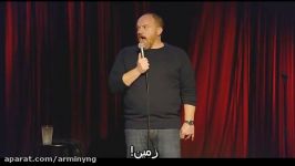 louie c.k  نشوندن هواپیما بدون زور اسلحه