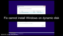 Fix cannot install Windows on dynamic disk