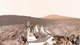 فیلم 360 درجه کنجکاوی مریخ نورد ناسا در Namib Dune