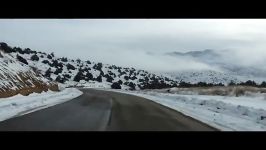 جاده زیبای توسکستان زمستان