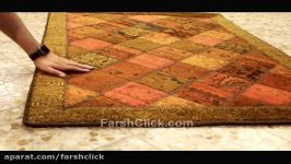 کلاژ فرش های 100 دستبافت ایرانی فروشگاه فرش کلیک