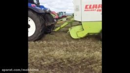 Baling Hay 2017 w Claas Rollant