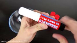 Glue Stick Slime without Borax  How to make best fluffy slime ever DIY