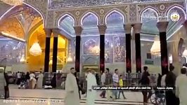 سیاه پوش کردن وآماده سازی حرم امام حسین عبرای محرم 96