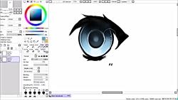 آموزش نقاشی حرفه ای چشم انیمه Paint tool sai