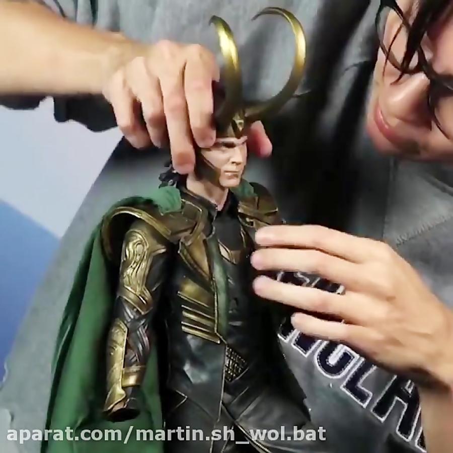 ویدئو unboxing کاستوم فیگور لوکی Loki sideshow .