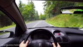 Peugeot 206 1.4 Driving Onboard Descending the Kubalonka Pass properly GOPRO HERO 4 Silver