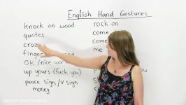 English Conversation The Meaning of Hand Gestures