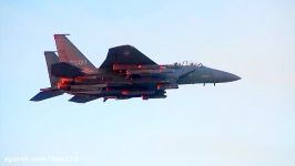 ROK Air Force  F 15K Fighter SLAM ER Cruise Missile Live Firing 1080p