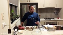 How to make special hamburger at home Persian cooking course اموزش همبرگر مخصوص جواد جوادی