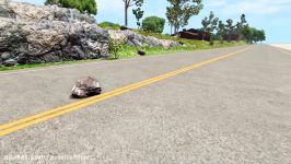 BeamNG drive  Stone on road Car and Truck Crashes