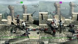 مقایسه فریم ریت Assassins Creed Brotherhood XO vs X360