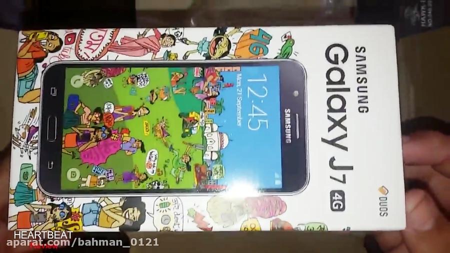 جعبه گشایی بررسی موبایل گالکسی Samsung Galaxy J7 2017