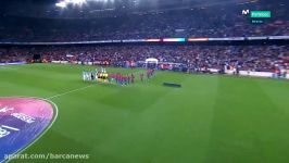 خلاصه بازی بارسلونا 5 0 اسپانیول  هفته سوم لالیگا 2017