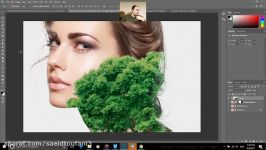 39 قسمت دوم Double Exposure  فتوشاپ مقدماتی Adobe photoshop 2017  سعید طوفانی