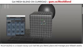 MESH BLEND Trailer kitbash modeling tool for Maya