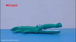 آموزش ساخت عروسک تمساح خمیر سبک کنکو