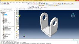 Abaqus Tutorial Videos  Bracket Subjected to bearing load