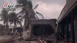 فیلم تخریب خانه تاریخی در طوفان ایرما