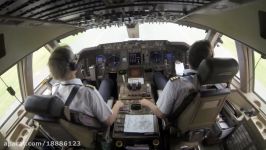 KLM B747 400 Cockpit  Take Off and Taxi Amsterdam Schiphol