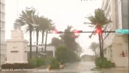 تصاویری وزش طوفان ایرما آغاز جاری شدن سیل در میامی