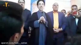 محمد خاتمی، رئیس دولت اصلاحات، پس مدت ها ممنوعیت در یک جمع عمومی سخنرانی کرد