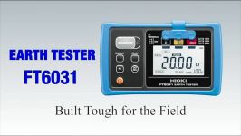 IP67 Dustproof and Waterproof Earth Resistance Tester  FT6031 Earth Tester  Hioki