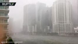 Extreme winds churn the sea as Hurricane Irma approaches Miami