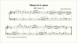 Minuet in G minor BWV Anh 115