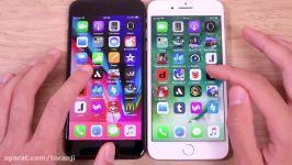 مقایسه سرعت ایفون 8 پلاس آیفون 7 پلاس در iOS 11