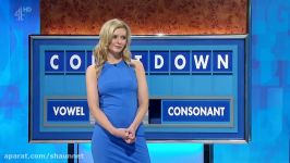 Rachel Riley In Short Tight Blue Dress With Amazing Pink Strappy High Heels. 12