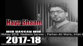 Haye Shaam Haye Shaam New Nohay 2017 2018  Mir Hassan Mir  2018