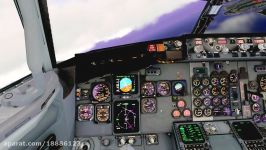 X Plane 10 Boeing 737 300 Landing in the Sunrise