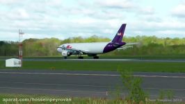 FedEx A306 20 Knot Crosswind Takeoff