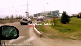 Mitsubishi Lancer Evolution II GSR burnout