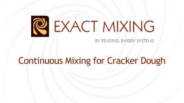 Continuous Mixing for Cracker Dough