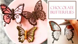 How to Make Chocolate Butterflies  Piped Filigree Designs